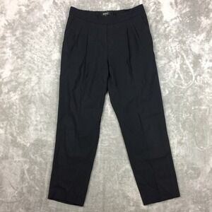 Aritzia Babaton Cohen Japanese Fabric Pants Cropped Pleated Black Sz 6 Capsule